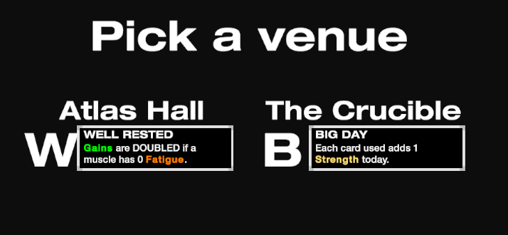 Pick a venue example